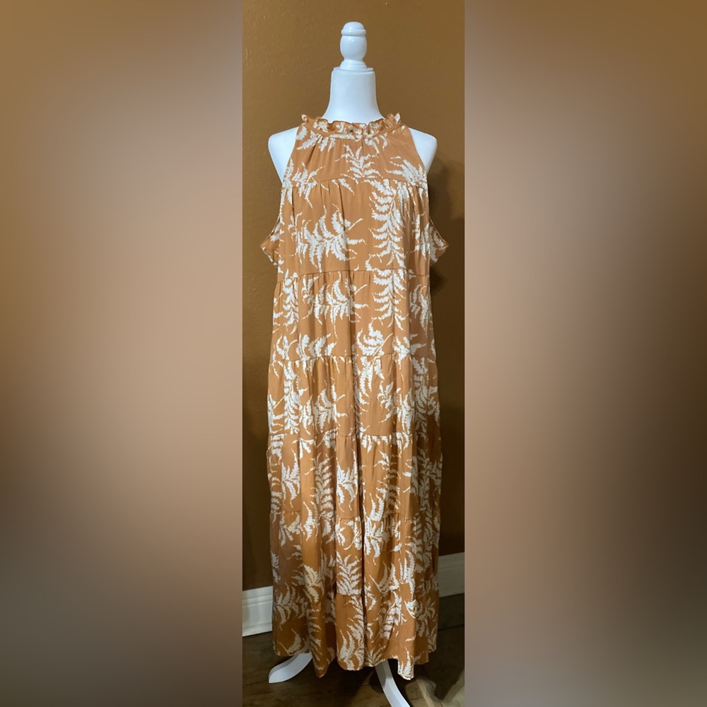 NWT Wonderly Ladies Maxi Dress-Orange Yams April Fashion
